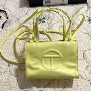 Telfar Mini Bag in Margarine Yellow Vegan Leather